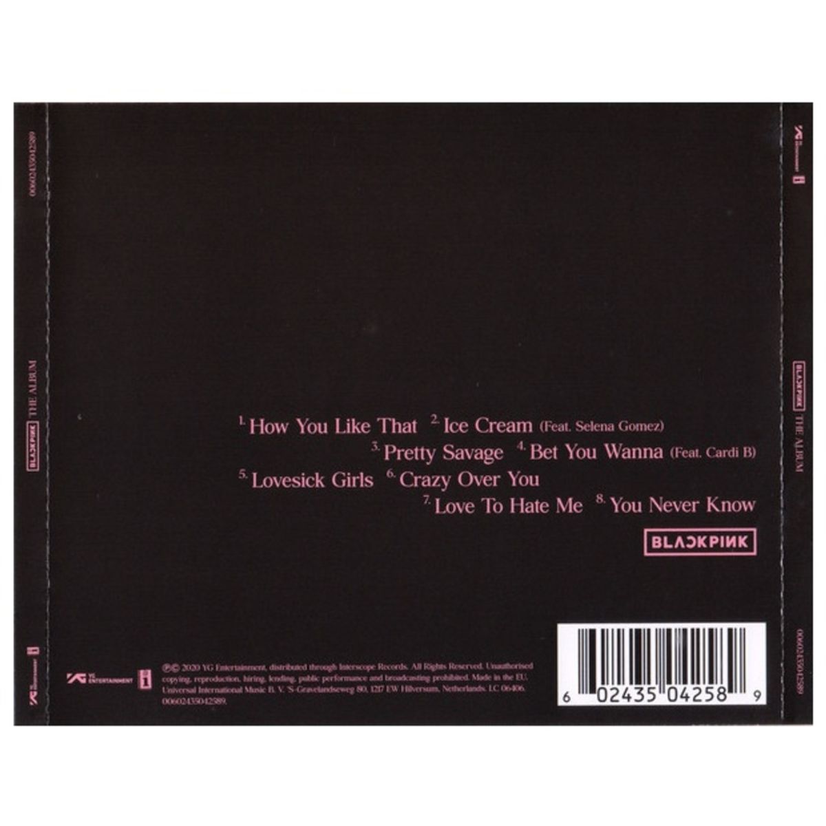 HITWAY MUSIC - BLACK PINK - THE ALBUM - CD HITWAY MUSIC