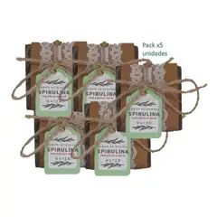 GENERICO - Pack X5-jabón En Base A Spirulina Mater+mascarilla Con Cobre