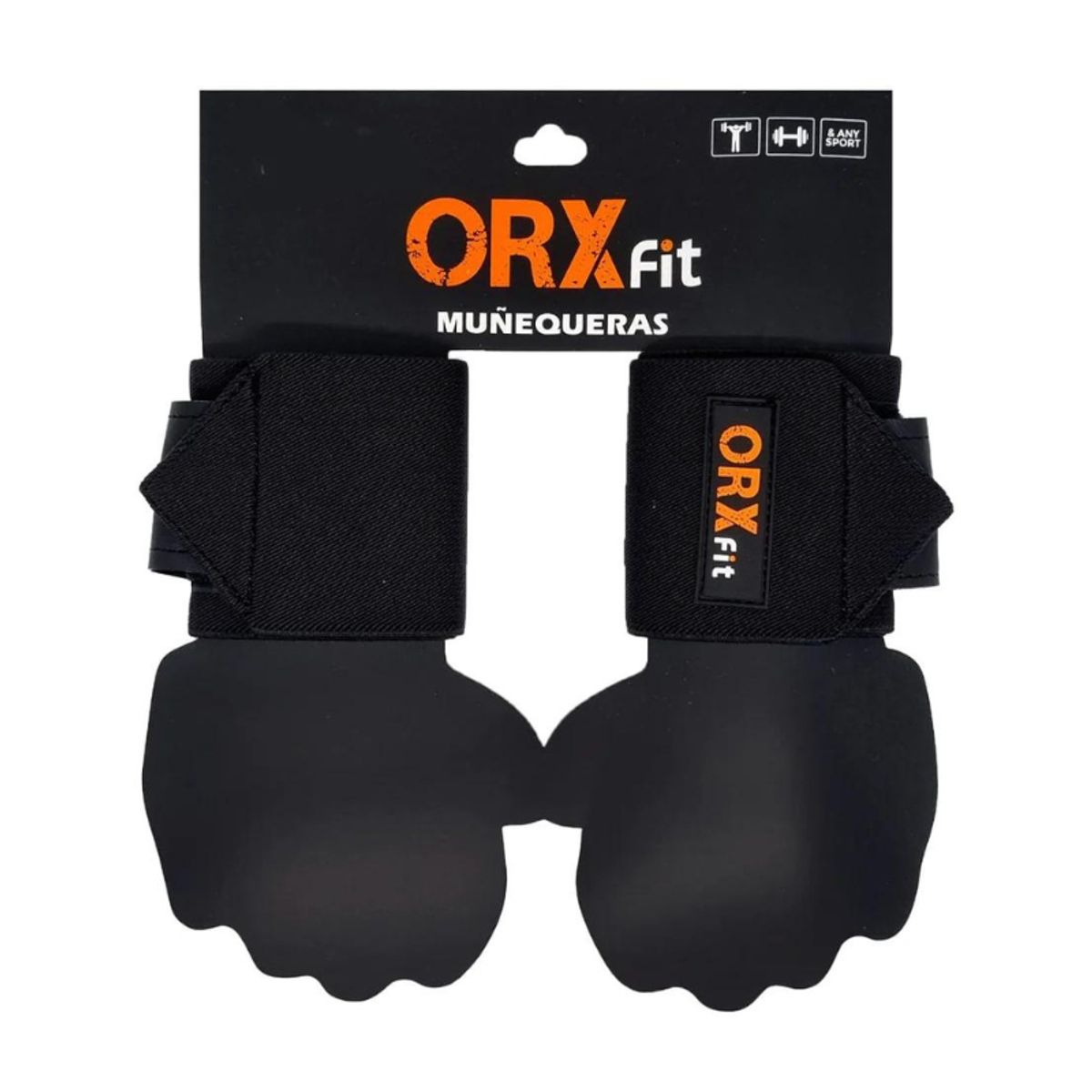 ORXFIT - MUÑEQUERAS NEGRA - ORXFIT