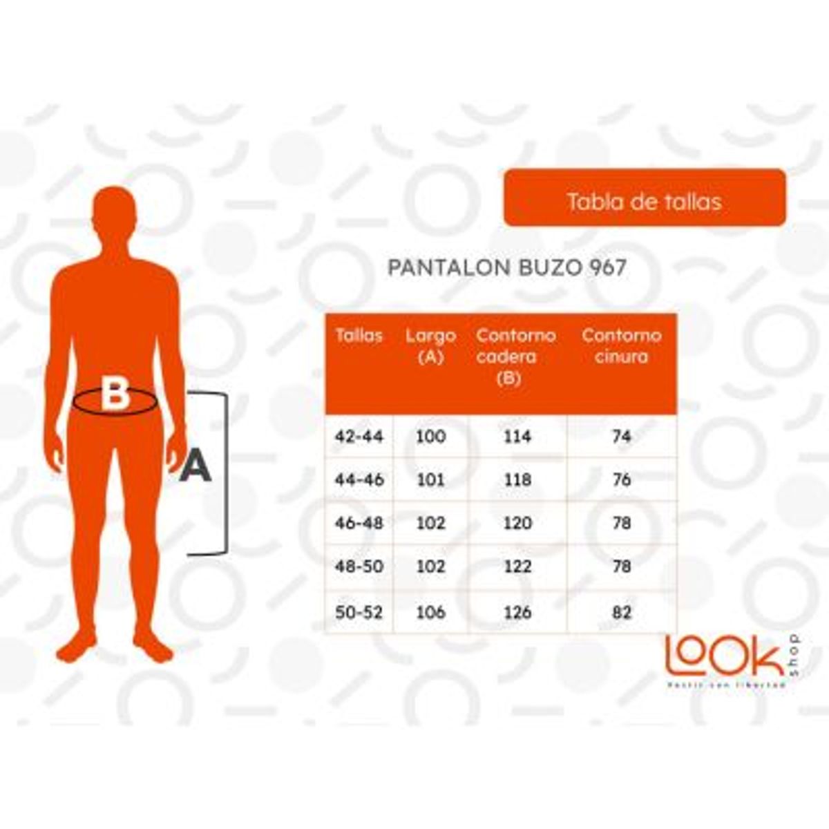 LOOK SHOP - Pantalón Buzo Recto Tradicional Invierno 967