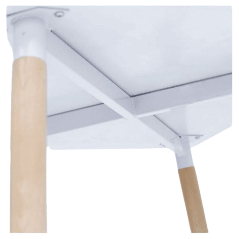 OH MI HOGAR - Mesa Rectangular Blanca 120x80x75cm Eames
