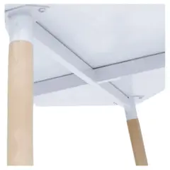 OH MI HOGAR - Mesa Rectangular Blanca 120x80x75cm Eames