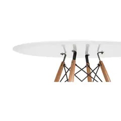 OH MI HOGAR - Mesa redonda blanca 100cm diámetro Eames