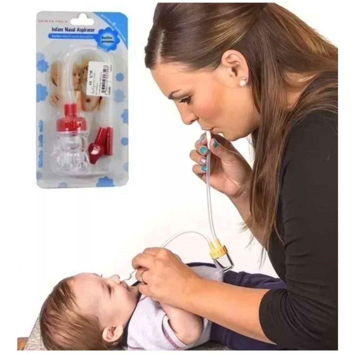 GENERICO - Aspirador Nasal Para Bebés- Saca Mocos