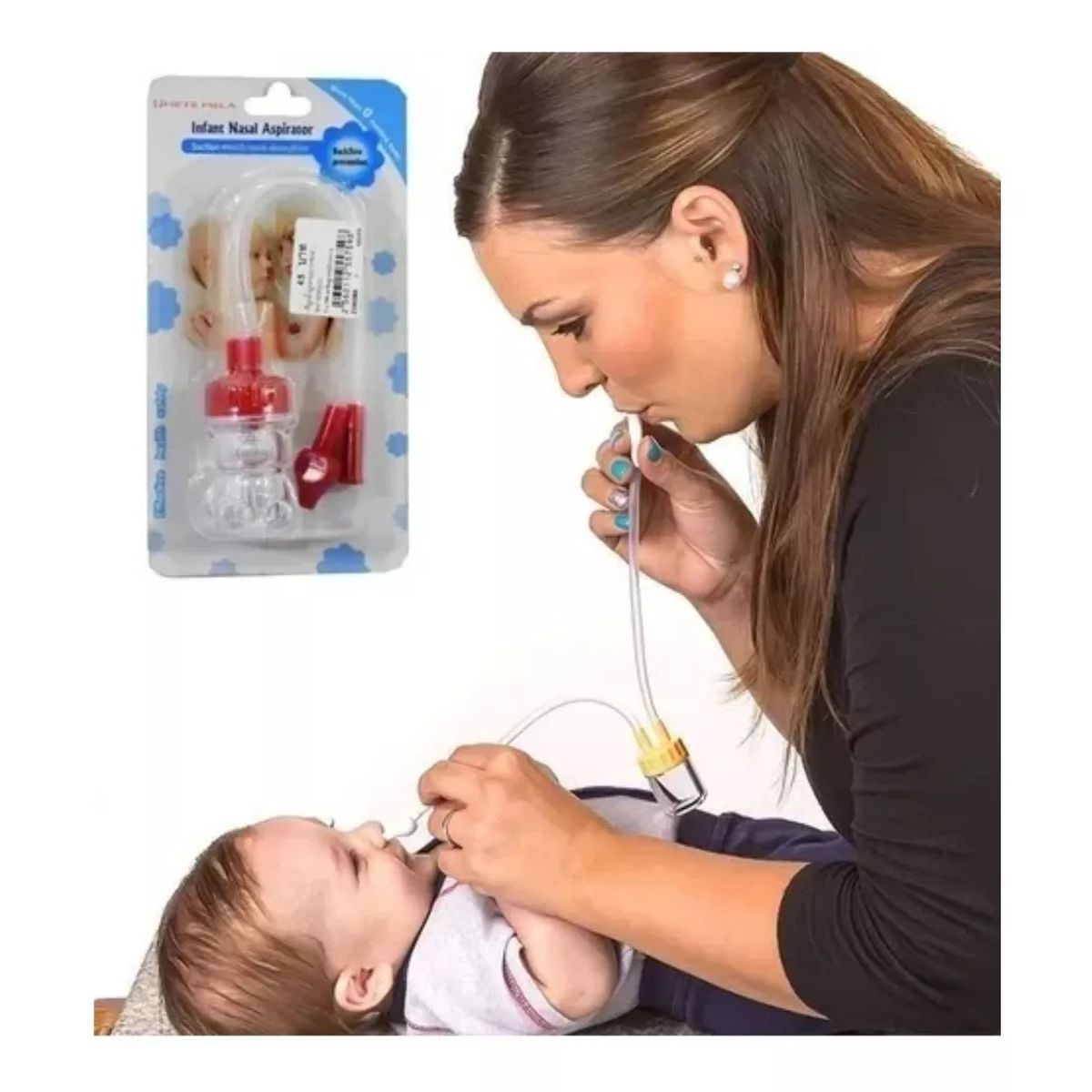 GENERICO - Aspirador Nasal Para Bebés- Saca Mocos