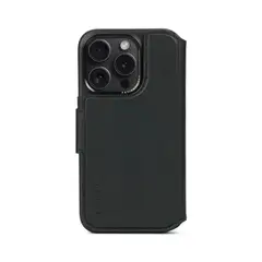 DECODED - Funda cuero Wallet con MagSafe iPhone 15 Pro Negro