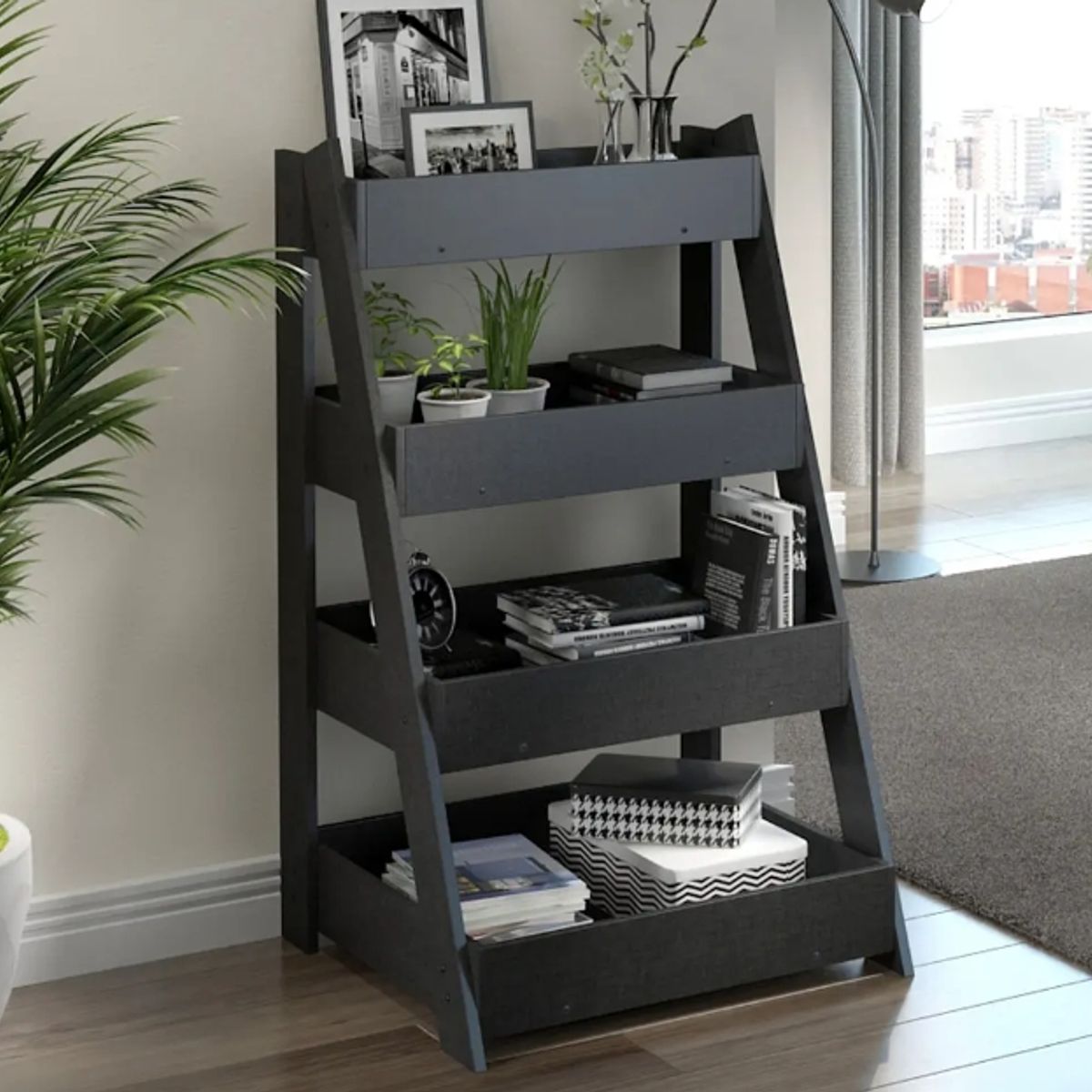 BE DESIGN - ESTANTE MULTIFUNCIÓN 4 NIVELES 1002 LIFE GRAFITO