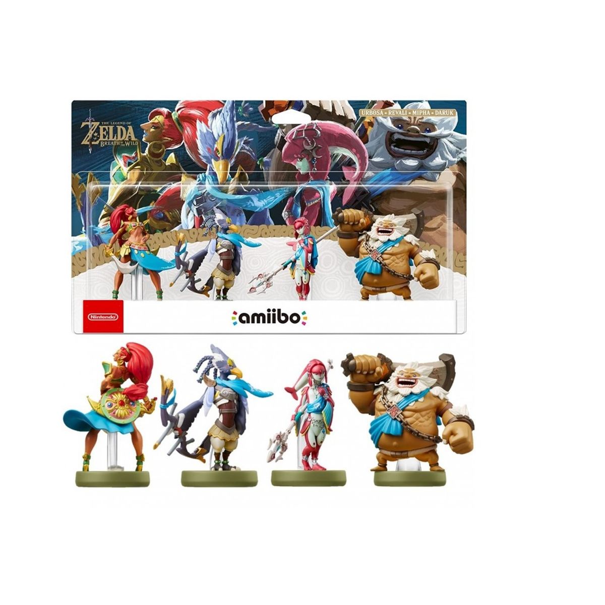 NINTENDO - Amiibo Urbosa-Revali-Mipha-Daruk - Colección Breath of the Wild