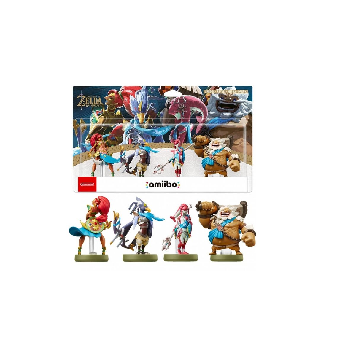 NINTENDO - Amiibo Urbosa-Revali-Mipha-Daruk - Colección Breath of the Wild