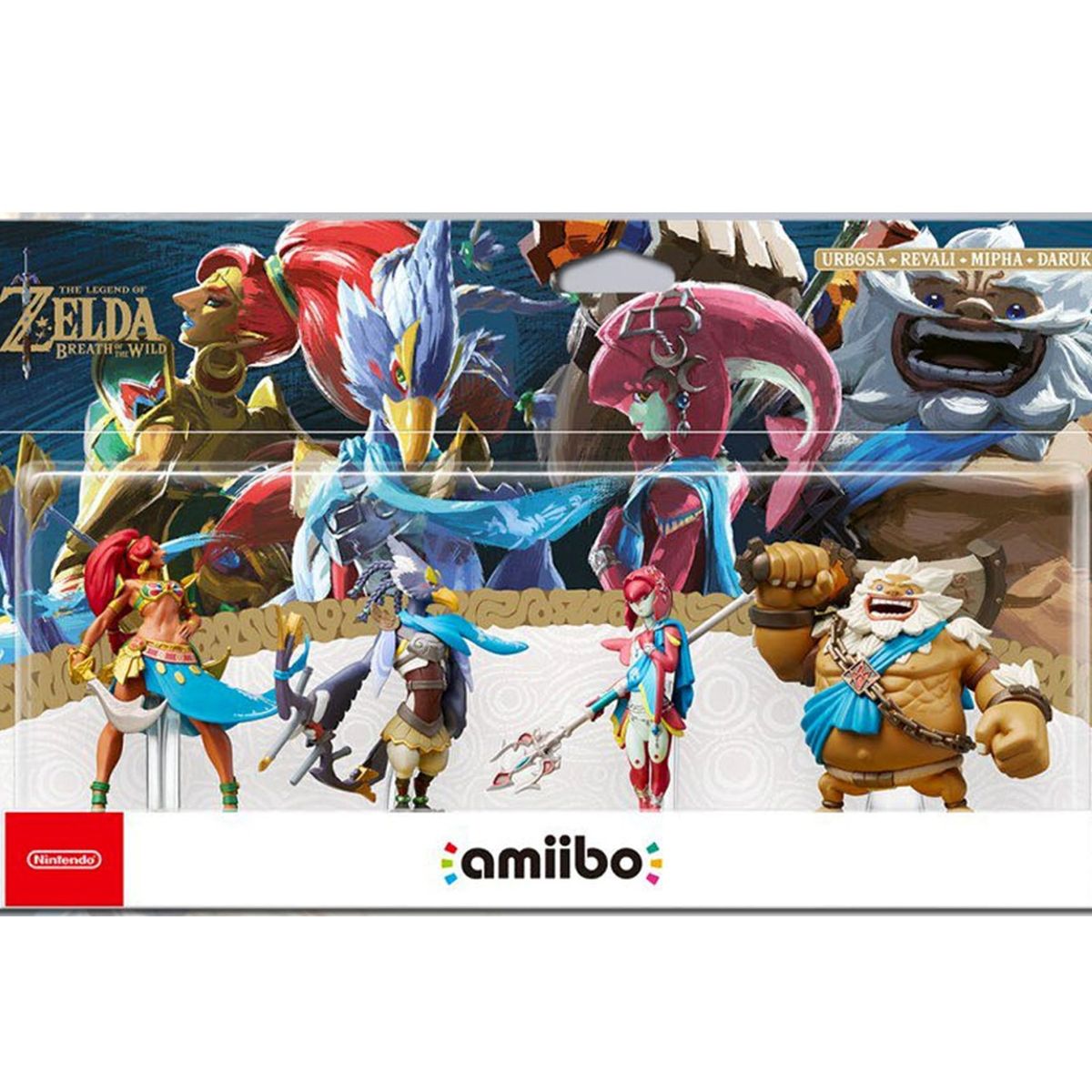 NINTENDO - Amiibo Urbosa-Revali-Mipha-Daruk - Colección Breath of the Wild