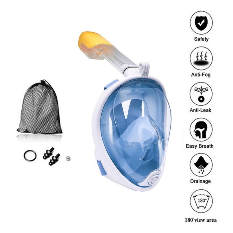 GENERICO - Mascara De Buceo Full Face  Snorkel Máscara De Buceo Adulto