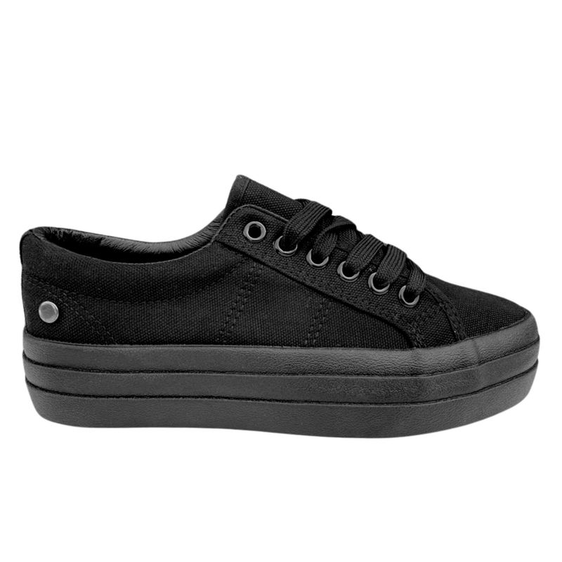 BOTELI - ZAPATILLA MUJER HANA NEGRO BELLA MODA