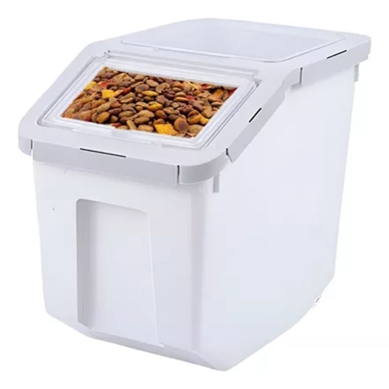 GENERICO - Contenedor Alimento Mascotas 7kg Gris