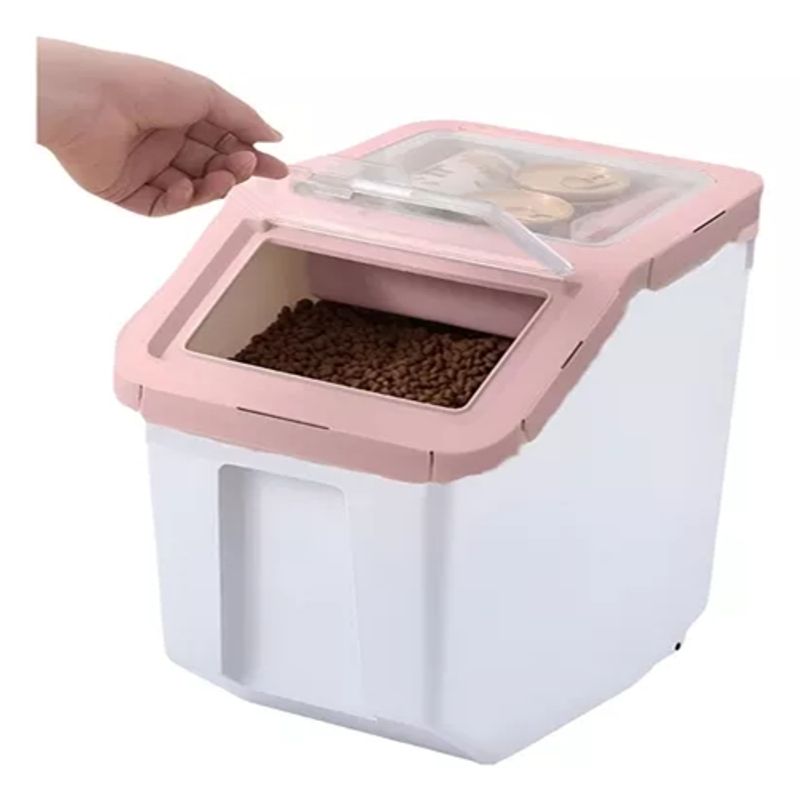 GENERICO - Contenedor Alimento Mascotas 7kg Rosa