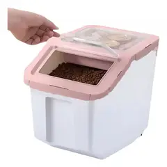 GENERICO - Contenedor Alimento Mascotas 7kg Rosa