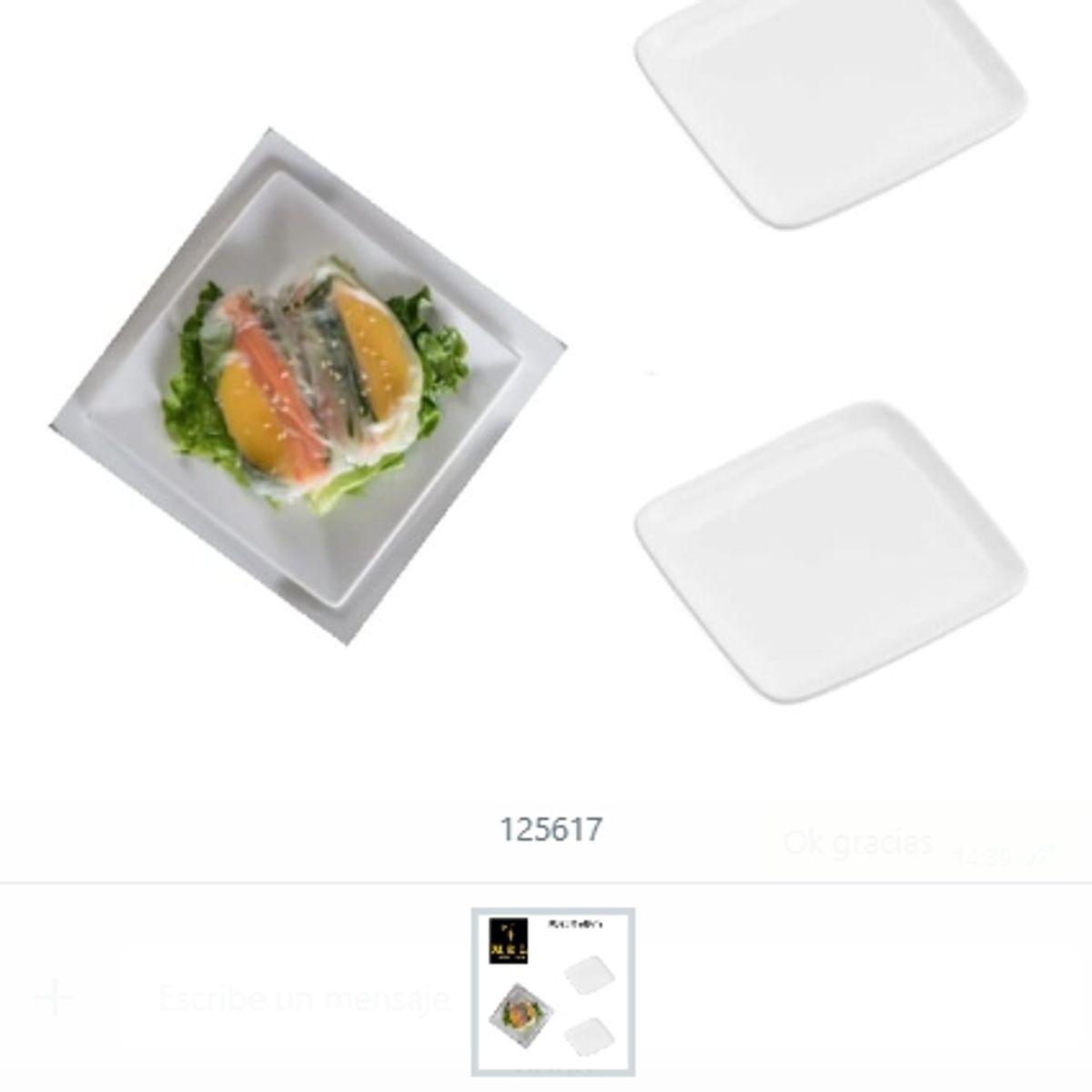 GENERICO - Plato Mediano Color Blanco Cocina