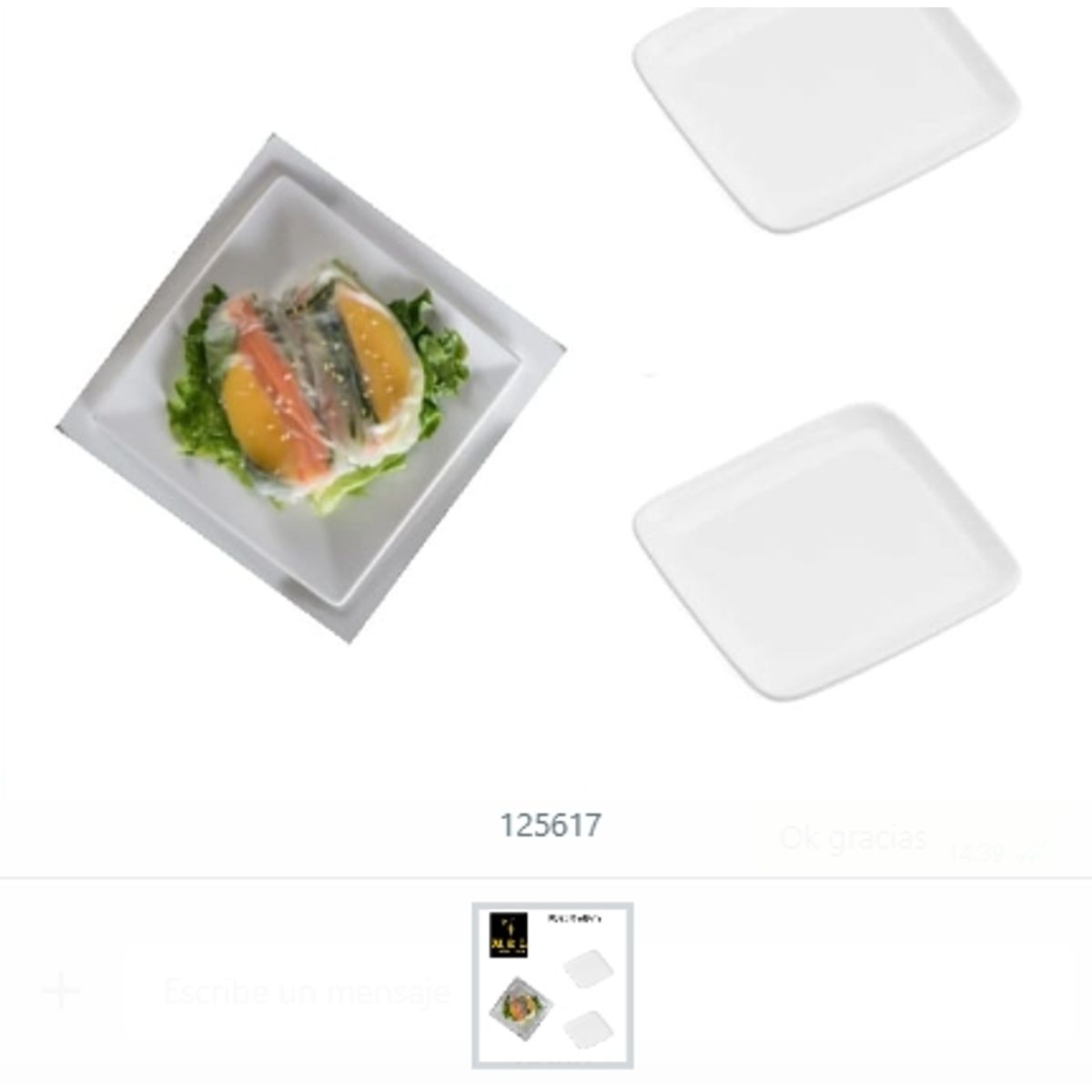 GENERICO - Plato Mediano Color Blanco Cocina