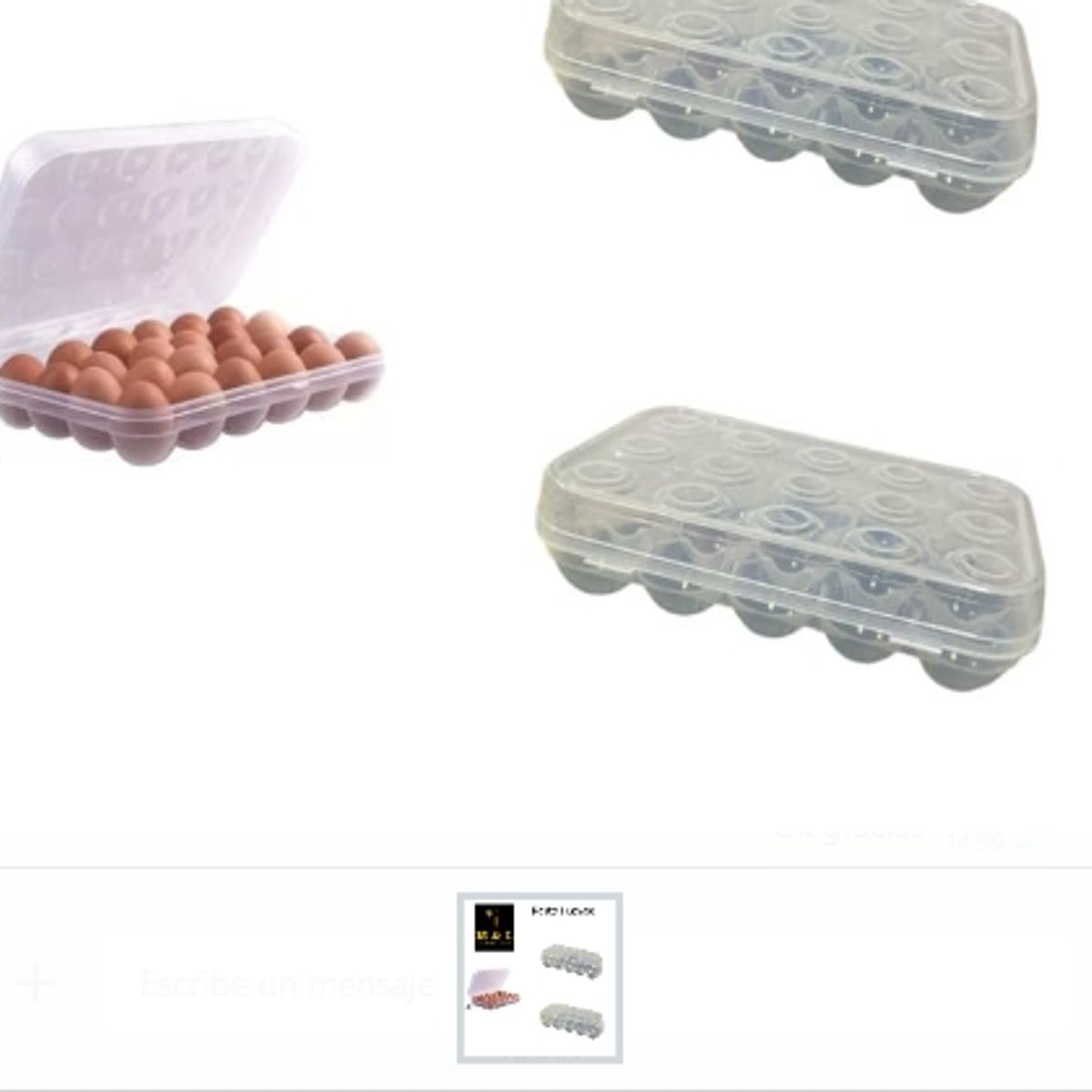 GENERICO - Porta Huevo Contenedor De 24 Huevos