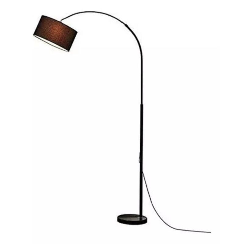 GENERICO - Lámpara De Pie E27 Metal 310001 Negro