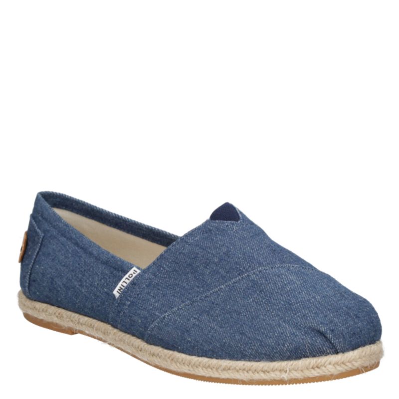 POLLINI - Alpargata Casual Mujer Azul acero Pollini