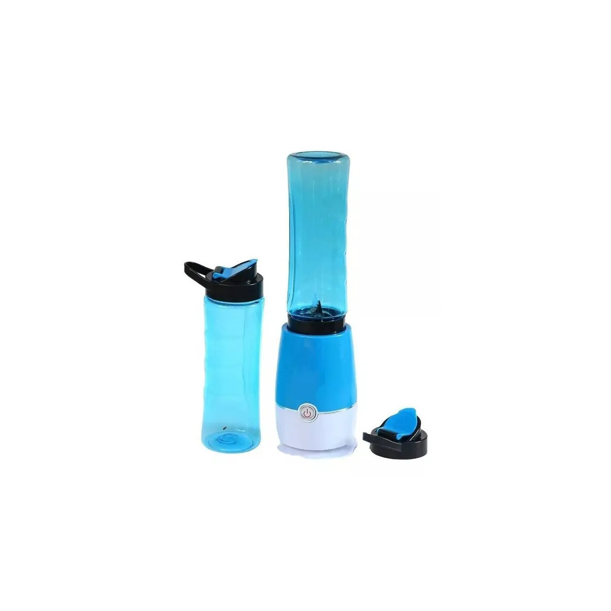 GENERICO - Juguera Portátil Licuadora 2 Vasos Batidora Portátil Juguera Azul