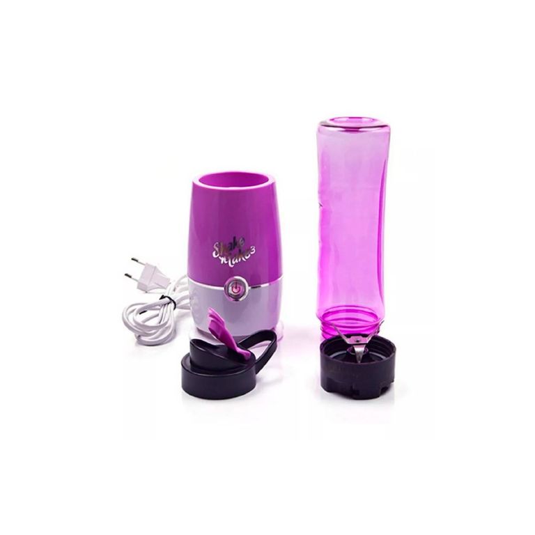 Juguera Portátil Licuadora 2 Vasos Batidora Portátil Juguera Violeta