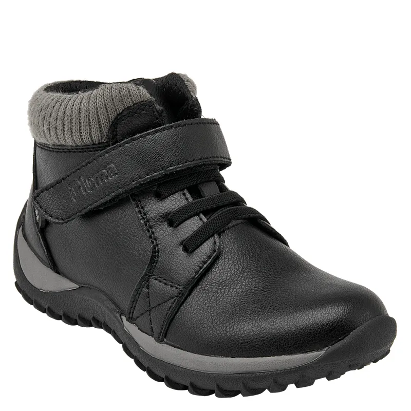 PLUMA - Zapatilla Escolar Unisex Negro Pluma