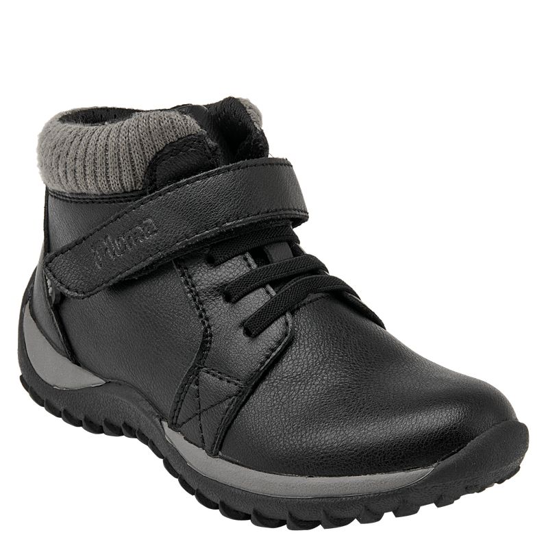 PLUMA - Zapatilla Escolar Unisex Negro Pluma