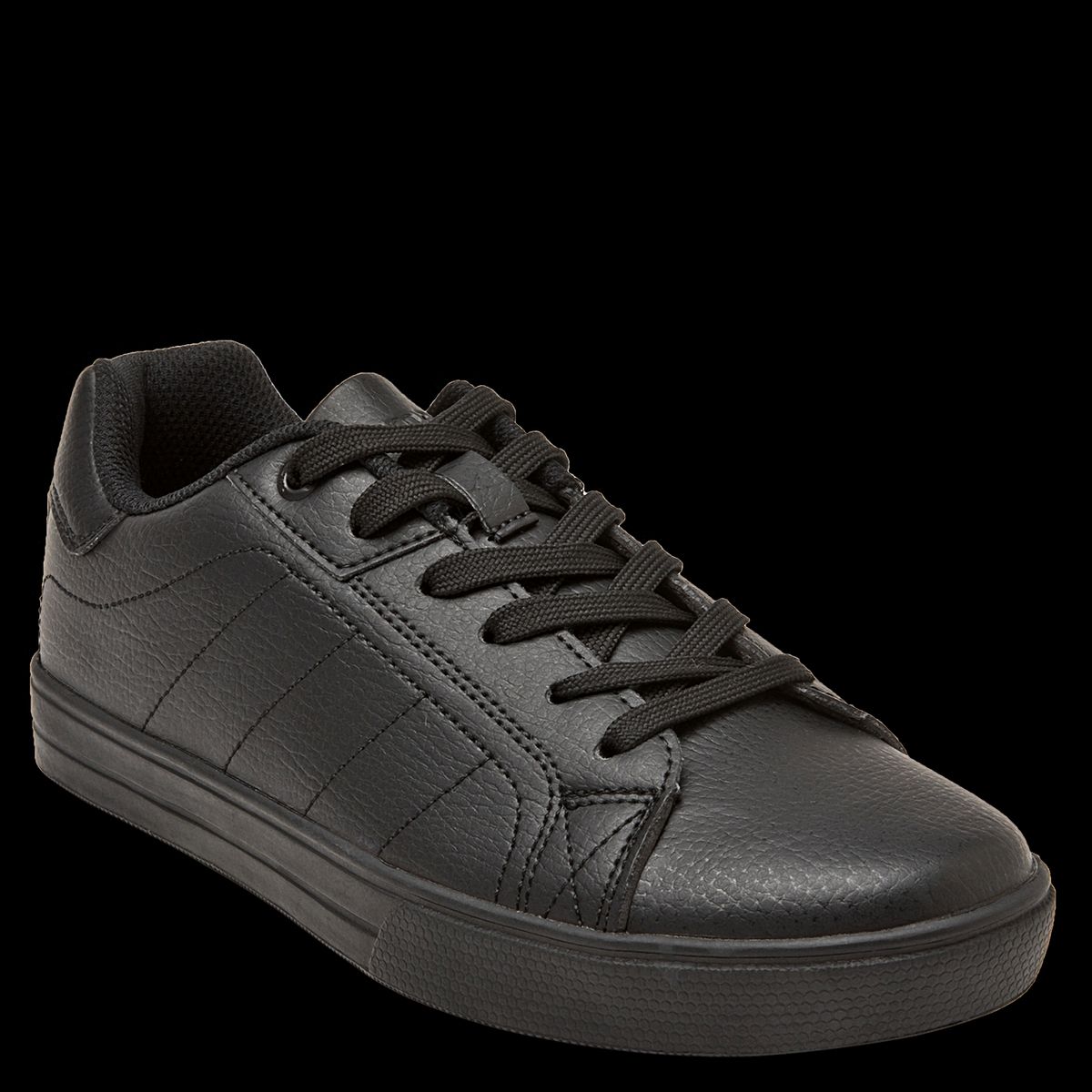 PLUMA - Zapatilla Escolar Unisex Negro Pluma