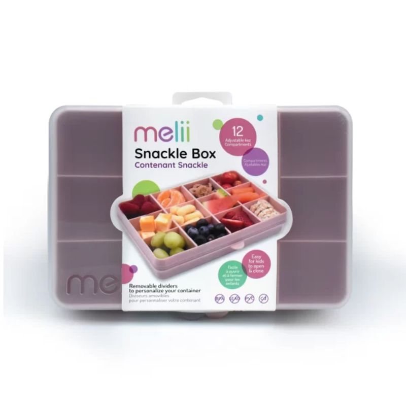 GENERICO - Caja Contenedora de Alimentos 12 Divisiones Rosa Melii