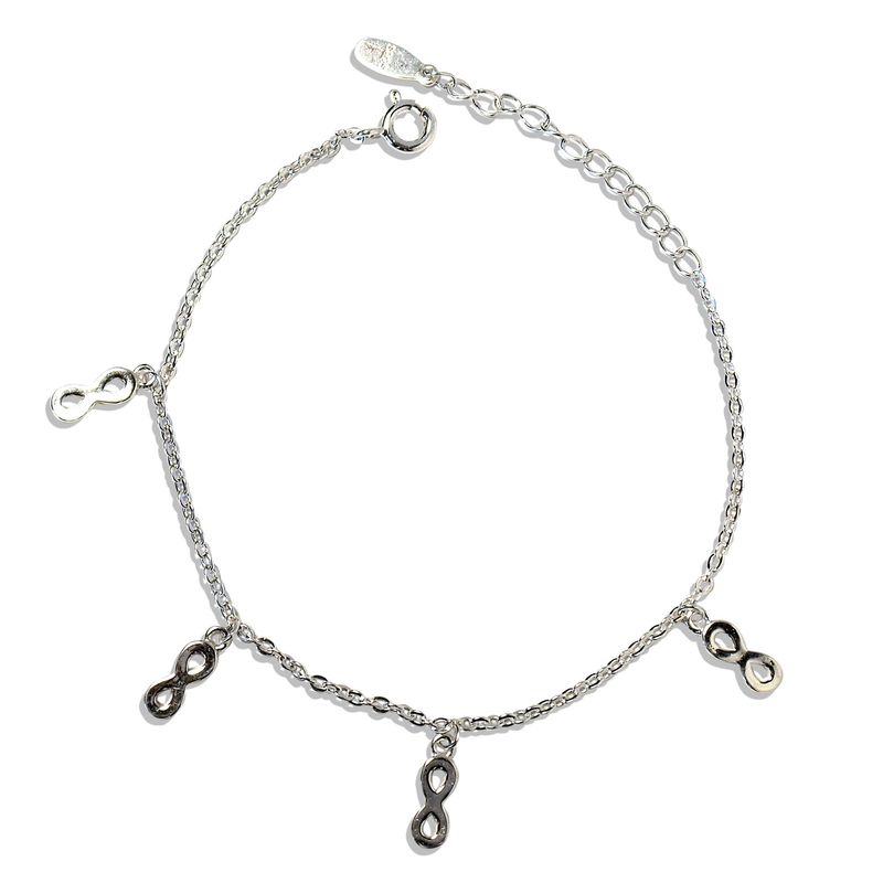 ANDREA COGGIOLA JOYAS - Pulsera Infinito Plata Fina 925