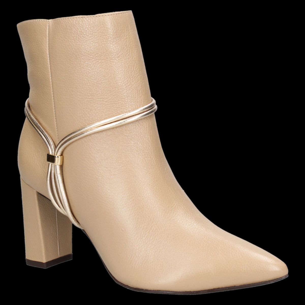 MINGO - Botín Casual Mujer Beige Mingo