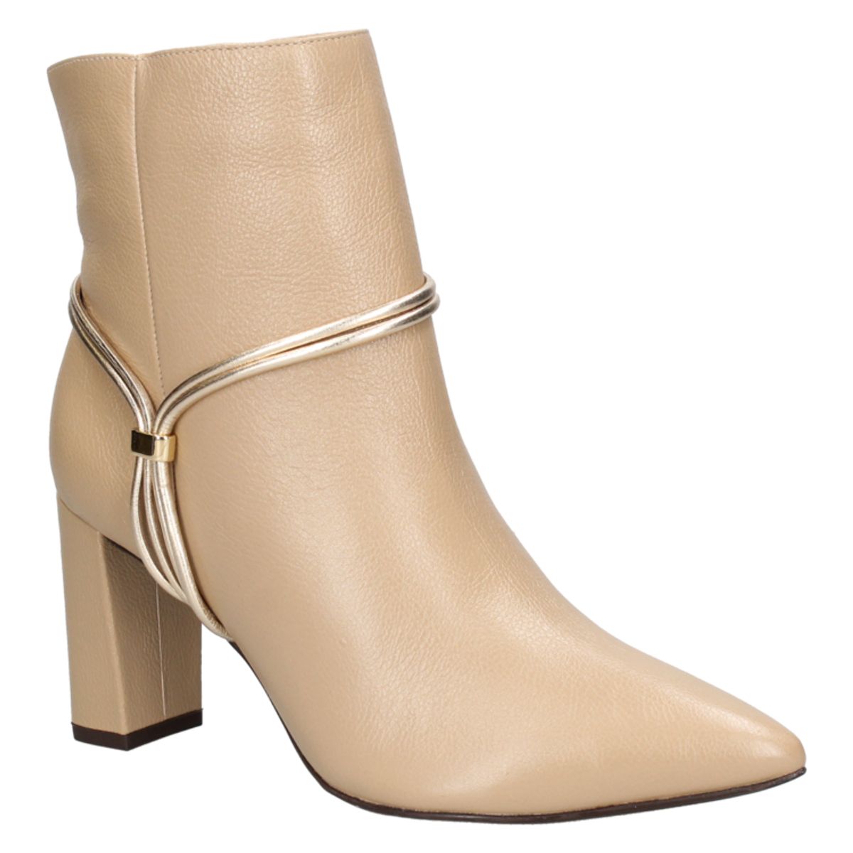 MINGO - Botín Casual Mujer Beige Mingo