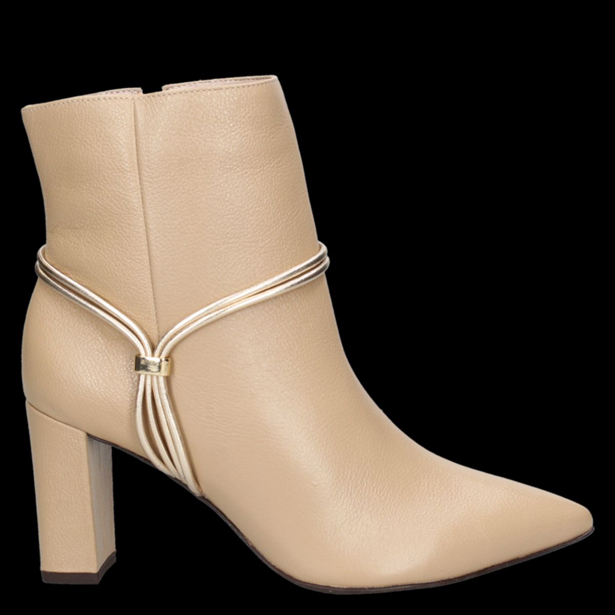 MINGO - Botín Casual Mujer Beige Mingo