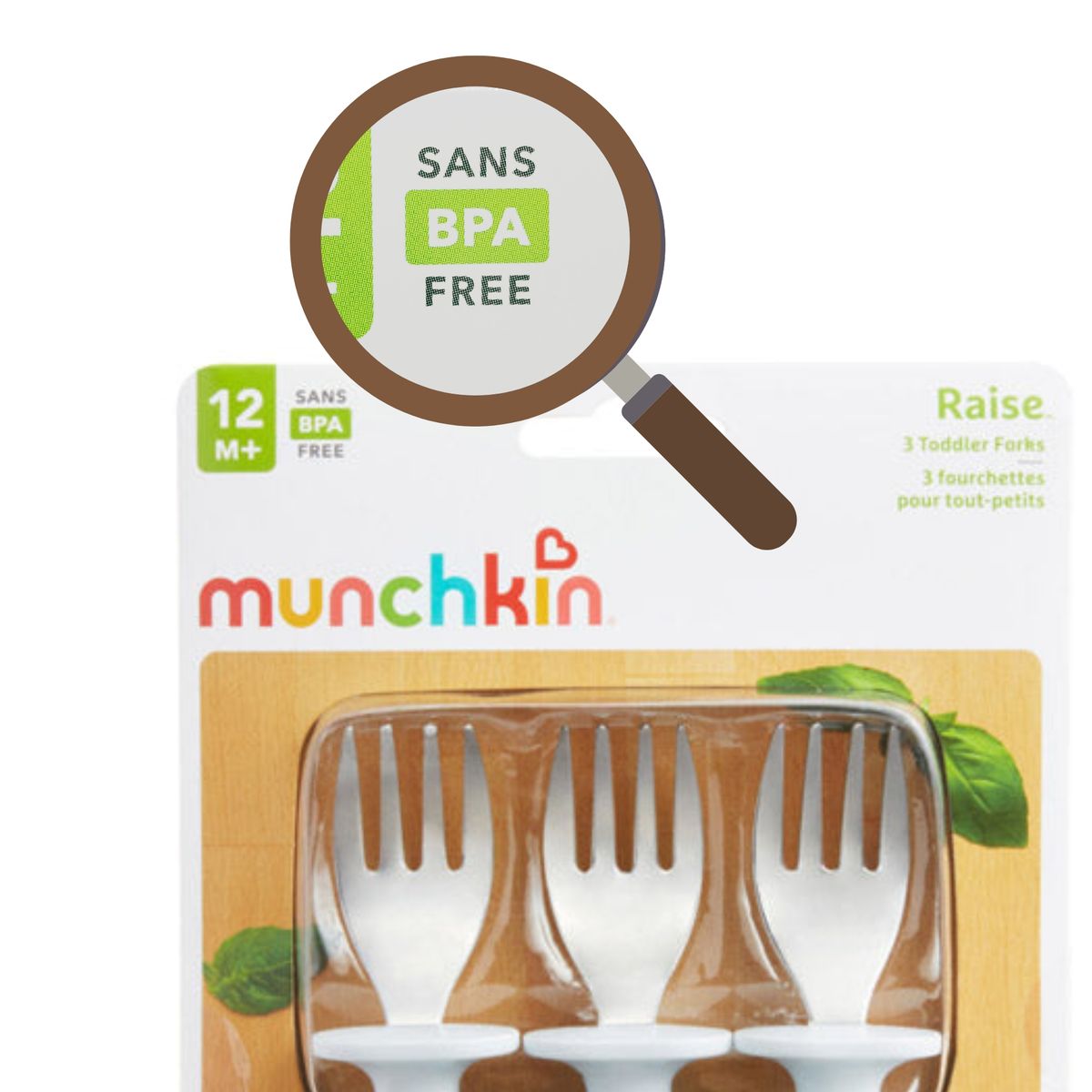 MUNCHKIN - Set de 3 tenedores Rosados Munchkin