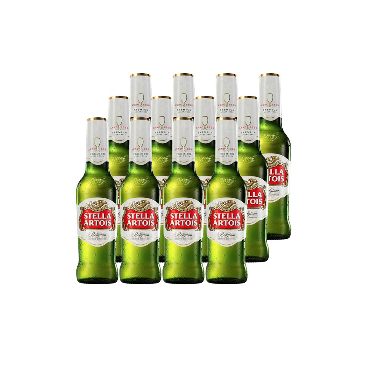 STELLA ARTOIS - 12X Cerveza Stella Artois Botellín 5,2° 330cc