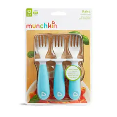 MUNCHKIN - Set de 3 tenedores Azul