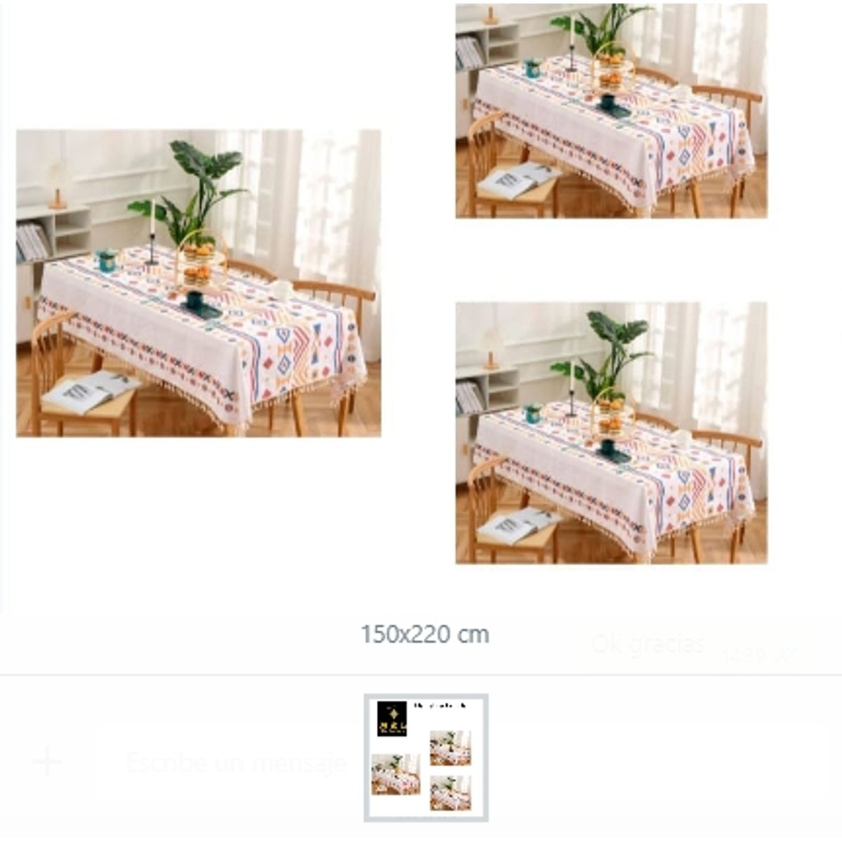 GENERICO - Mantel Rectangular De Mesa Con Diseños Adorables