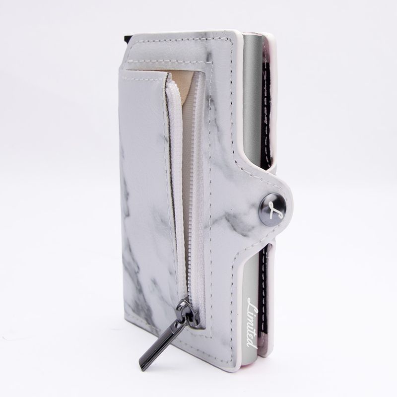 GENERICO - Billetera Tarjetero Limited Marmol Slim con monedero
