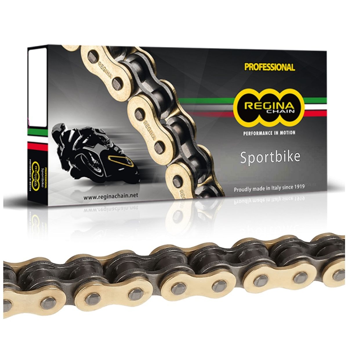 GENERICO - Cadena reforzada 530 X 120 con Z’ring Dorada Sportbike