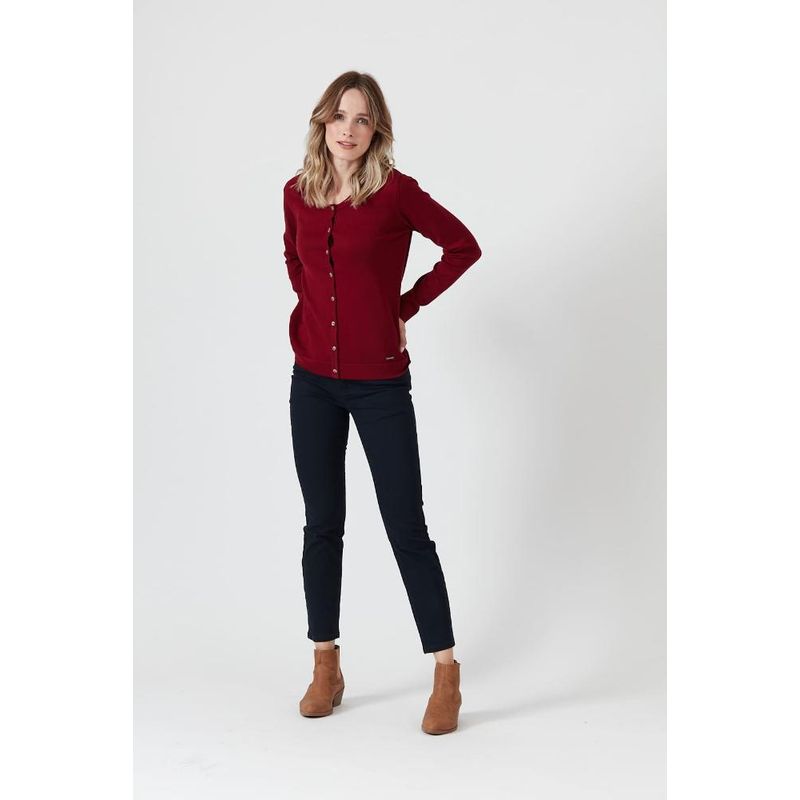 PRIVILEGE - Cardigan burdeo PRIVILEGE 1031 - Burdeos