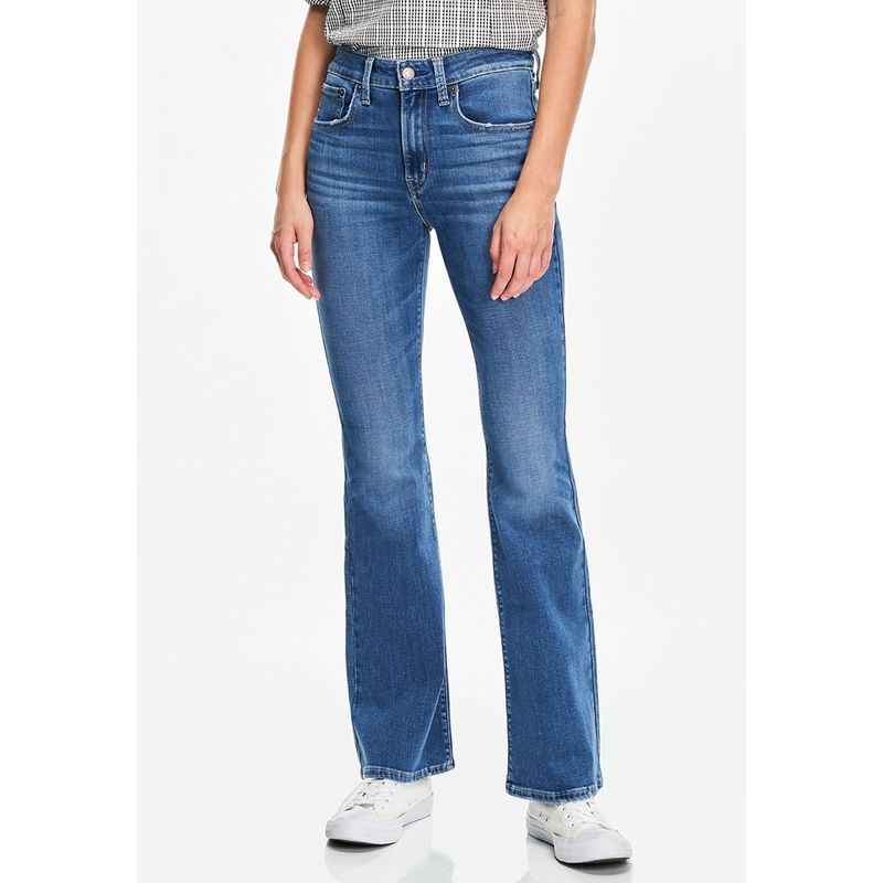 LEVIS - Jeans Mujer 726 High Rise Flare Azul Levis