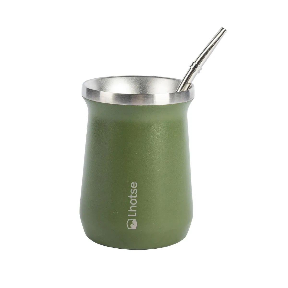 LHOTSE - Mate Acero Inoxidable con Bombilla Lhotse - Verde