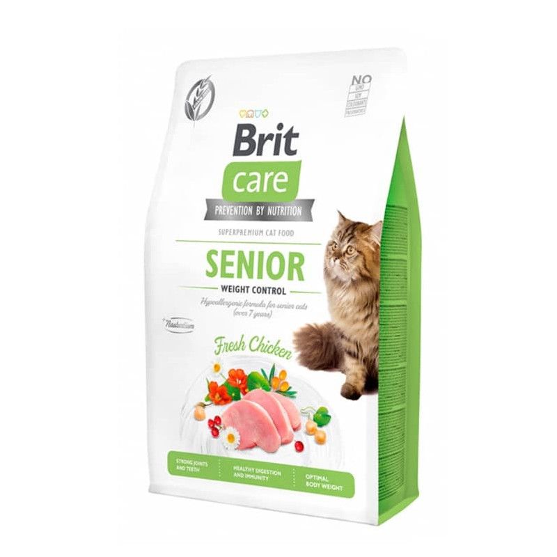 BRIT CARE - Brit Care Cat Senior Weight Control, bolsa 2 kg