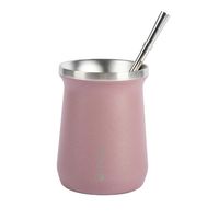 Mate Acero Inoxidable con Bombilla - Lila