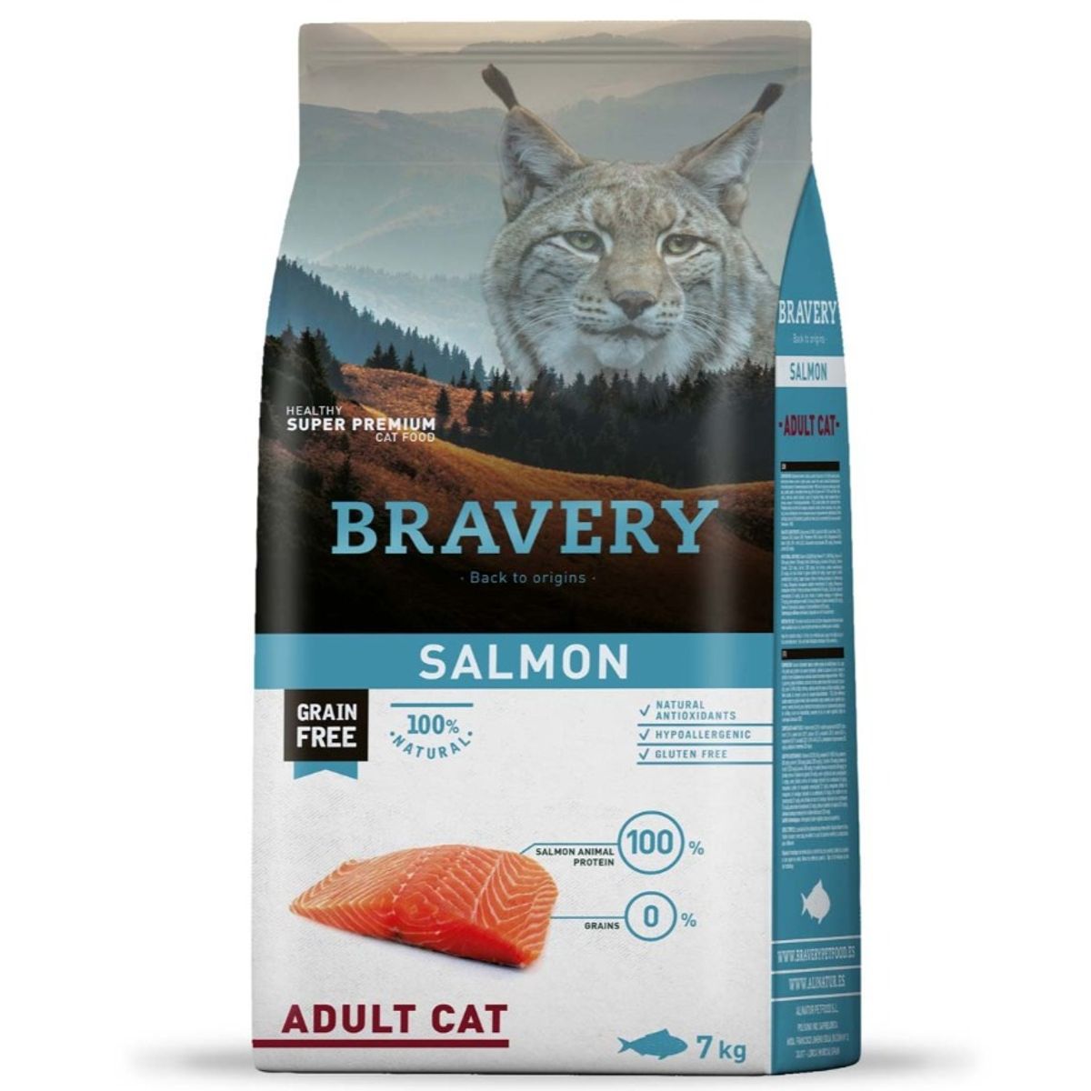 BRAVERY - ALIMENTO PARA GATO BRAVERY SALMON ADULTO CAT 7 KG