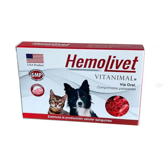 GENERICO - Hemolivet Suplemento Perros y Gatos