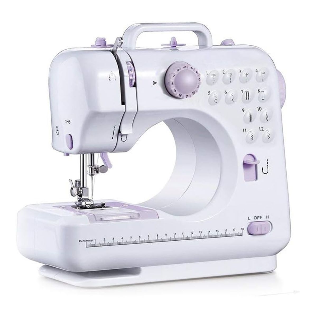 GENERICO - MINI MAQUINA DE COSER PORTATIL 12 PUNTADAS SM 505L