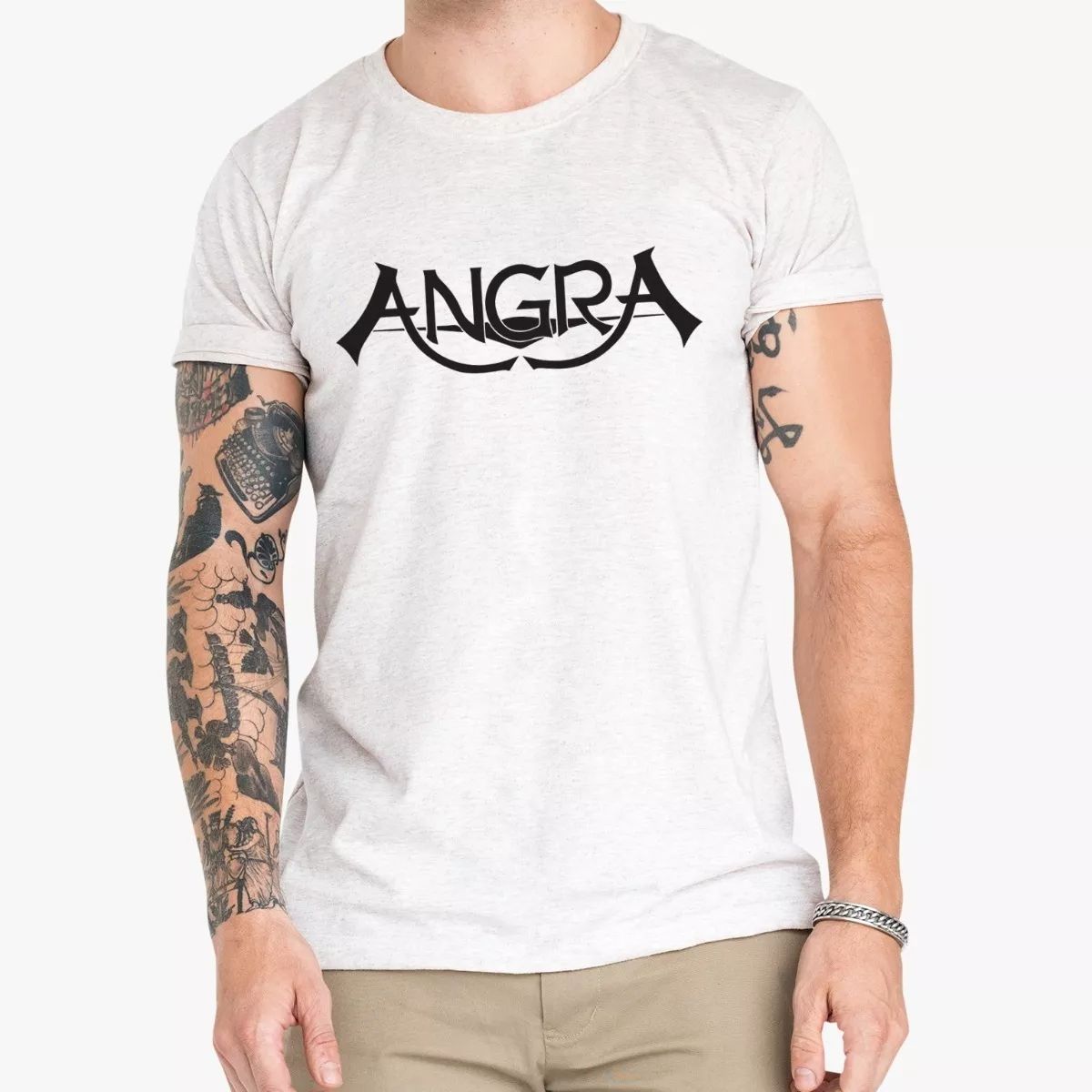 ROLY - Polera Angra Power Metal Algodón