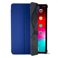 DECODED - Funda folio silicona para iPad Pro 12.9 3ª a 5ª gen Azul